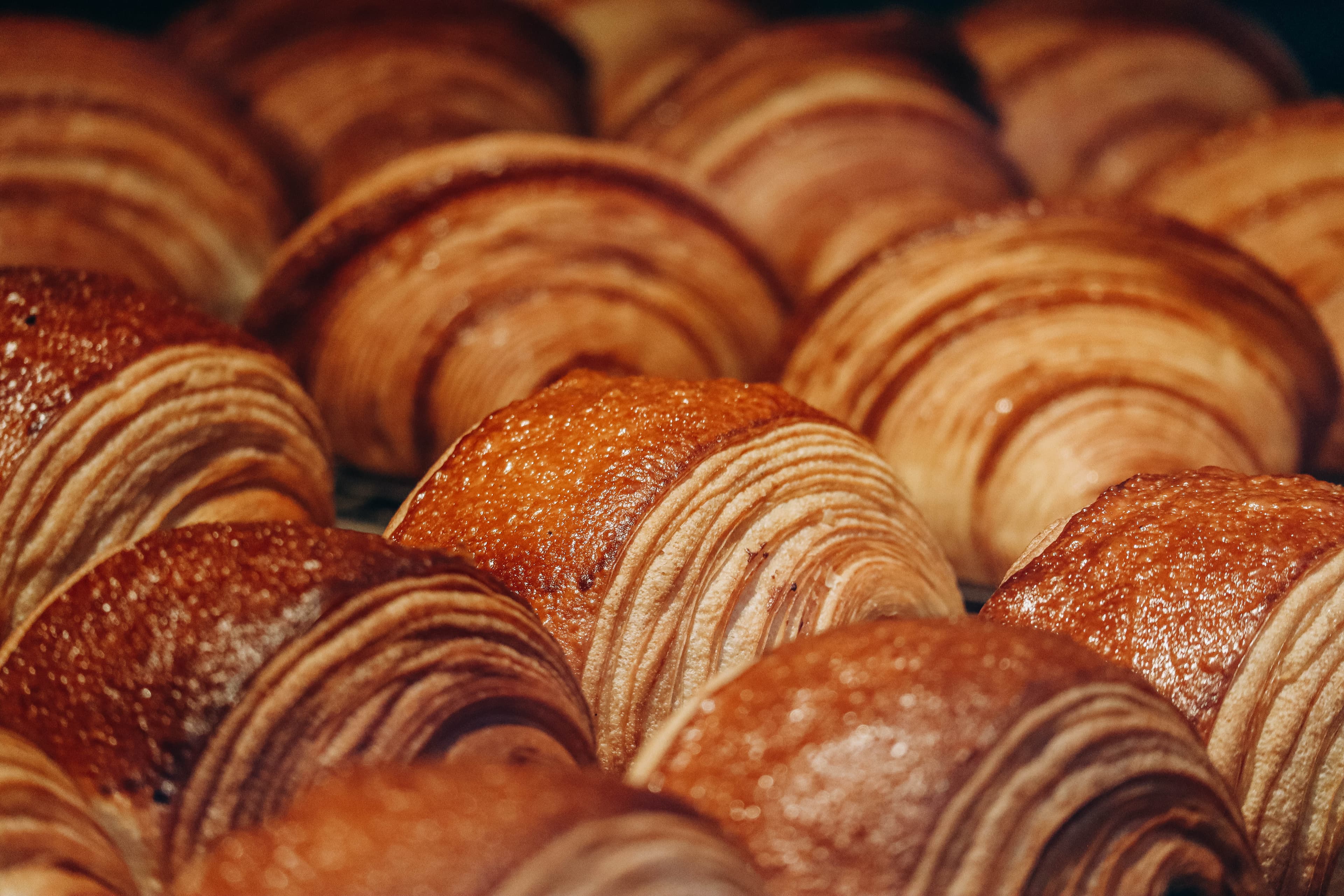 Fresh croissants ready for morning service